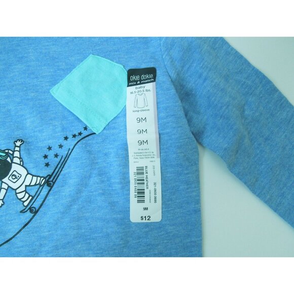 OD Boy Long Sleeve Spaceman Skater Tee 9M - Picture 2 of 3